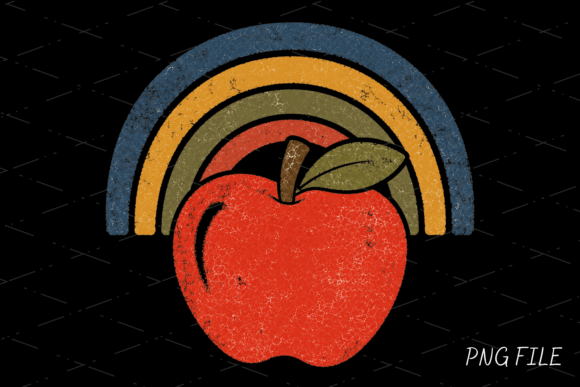 Apple Rainbow Teacher Shirt PNG: A Practical Resource for Classroom Branding