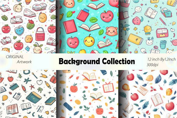 Back to School Education SeamlessPattern: Elevating Your Creative Projects with Digital Art