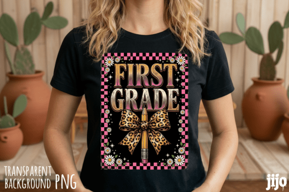 Backtoschool First Grade Typography PNG: The Ultimate Digital Asset for Your Creative Projects