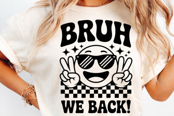 Bruh We Back Retro Smiley PNG: The Ultimate Graphic for Back-to-School Creativity