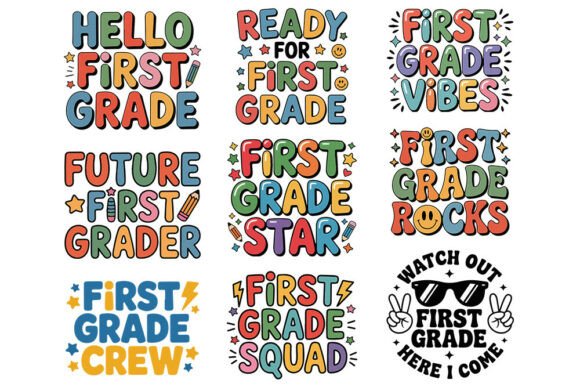 First Grade SVG Bundle Back to School: Your Digital Toolkit for Creating Memorable Classroom Memories