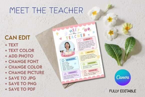 Meet the Teacher - B01 - Canva Template
