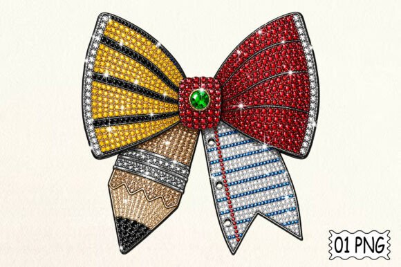Pencil with Bow Rhinestone: The Ultimate Sparkle for Your Next School Project