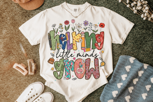 Retro Wildflower Teacher Quote Design