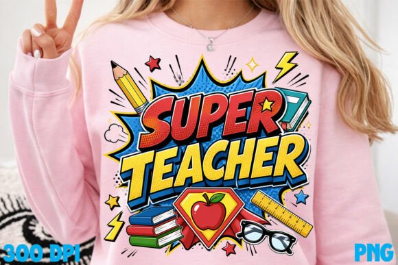 Super Teacher Comic Style PNG: The Ultimate Digital Asset for Creative Projects